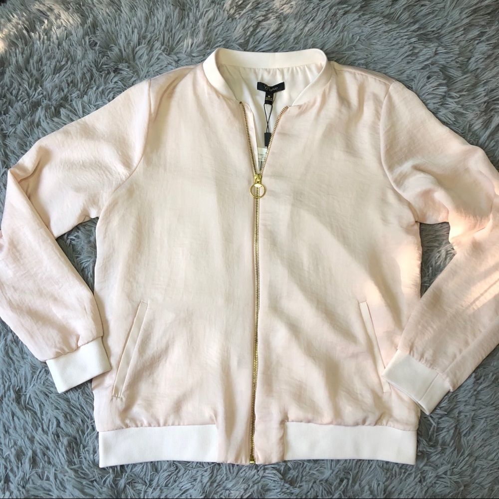Cupio Bomber Jacket Dusty Rose Size Medium